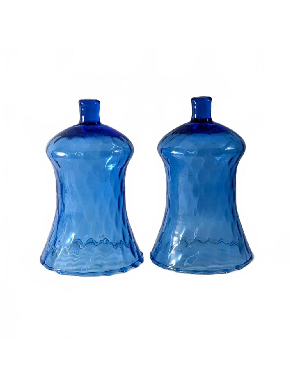 Homco Blue Honeycomb Diamond Pattern Votive Cups